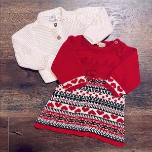 5/25$ 3/6M Holiday sweaters ❤️